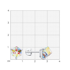 Серьги Diamant - Серебро 925, Swarovski (арт. 94-122-02383-4)