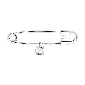 Булавка Diamant - Серебро 925, Фианит (арт. 94-140-01360-1)