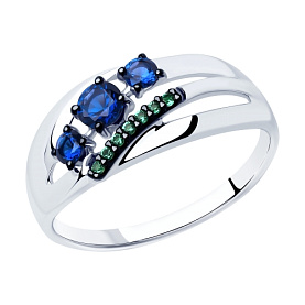 Кольцо SOKOLOV - Серебро 925, Фианит (арт. 94012915)