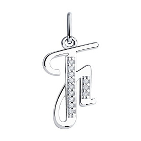 Подвеска SOKOLOV - Серебро 925, Фианит (арт. 94031374)