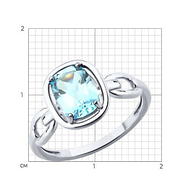 Кольцо SOKOLOV - Серебро 925, Топаз (арт. 92014893)