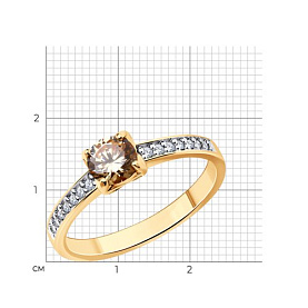 Кольцо Diamant - Серебро 925, Фианит (арт. 93-110-01712-2)