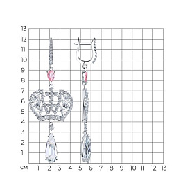 Серьги SOKOLOV - Серебро 925, Фианит (арт. 94026770)