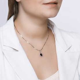 Подвеска SOKOLOV - Серебро 925, Гранат, Фианит (арт. 92030323)