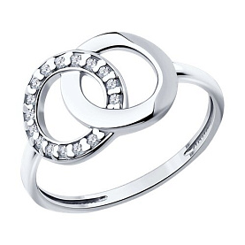 Кольцо SOKOLOV - Серебро 925, Фианит (арт. 94013833)