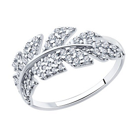 Кольцо SOKOLOV - Серебро 925, Фианит (арт. 94014043)