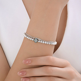 Браслет Diamant - Серебро 925, Гематит (арт. 94-350-00078-1)