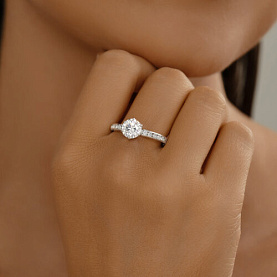 Кольцо SOKOLOV - Серебро 925, Фианит (арт. 94013905)