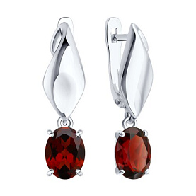 Серьги SOKOLOV - Серебро 925, Гранат (арт. 92025364)