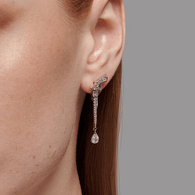 Серьги SOKOLOV - Серебро 925, Фианит (арт. 94026411)