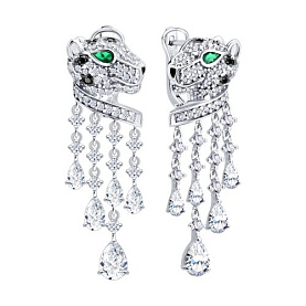 Серьги SOKOLOV - Серебро 925, Фианит (арт. 94027316)