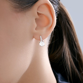 Серьги Diamant - Серебро 925, Фианит (арт. 94-120-00035-1)