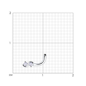 Пирсинг SOKOLOV - Серебро 925, Фианит (арт. 94060034)