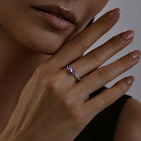 Кольцо SOKOLOV - Серебро 925, Танзанит (арт. 92012113)