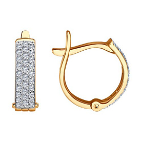 Серьги SOKOLOV - Золото 375, Фианит (арт. 0200133-4)