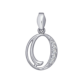 Подвеска SOKOLOV - Серебро 925, Фианит (арт. 94030458)