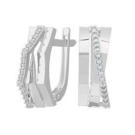 Серьги POKROVSKY - Серебро 925, Фианит (арт. 2101560-00775)