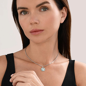 Подвеска Diamant - Серебро 925, Фианит, Эмаль (арт. 94-130-02335-1)