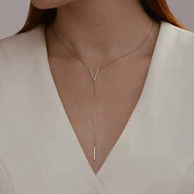 Колье SOKOLOV - Серебро 925, Фианит (арт. 94071045)