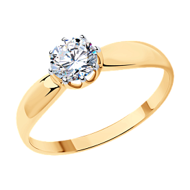 Кольцо SOKOLOV - Серебро 925, Фианит (арт. 93011078)