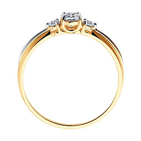 Кольцо Diamant - Золото 585, Фианит (арт. 51-110-00108-1)