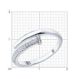 Кольцо SOKOLOV - Серебро 925, Фианит (арт. 94014904-91)