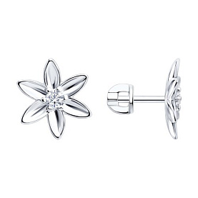 Серьги SOKOLOV - Серебро 925, Фианит (арт. 94027284)