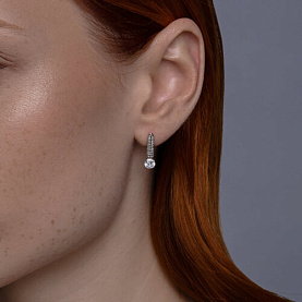 Серьги Diamant - Серебро 925, Фианит (арт. 94-120-02130-1)