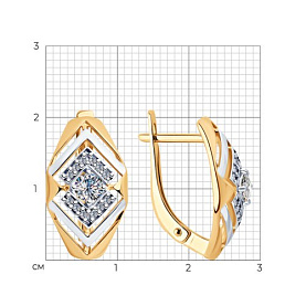Серьги SOKOLOV - Серебро 925, Фианит (арт. 93020926)