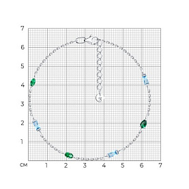Браслет SOKOLOV - Серебро 925, Фианит (арт. 94051558)