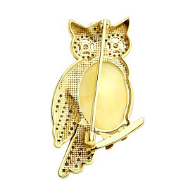 Брошь SOKOLOV - Серебро 925, Фианит, Янтарь пресс. (арт. 83040022)