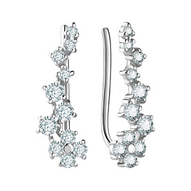 Серьги Talant - Серебро 925, Фианит (арт. 16-72-0001-28725)