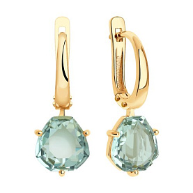 Серьги SOKOLOV - Золото 585, Аметист (арт. 727307)