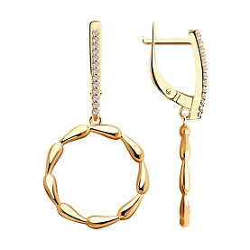 Серьги Diamant - Серебро 925, Фианит (арт. 93-121-01887-1)