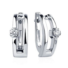 Серьги Platinum Lab. - Платина 950 (арт. ПС-233-01)