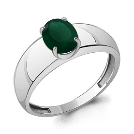 Кольцо Аквамарин - Серебро 925, Агат (арт. 65026309.5)