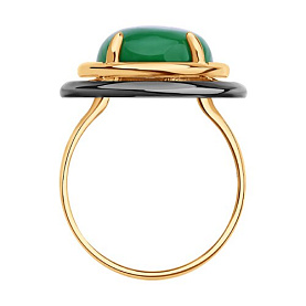 Кольцо SOKOLOV - Серебро 925, Жадеит (арт. 83010250)