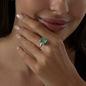 Кольцо SOKOLOV - Серебро 925, Синтетический ситалл (арт. 92014376)