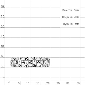 Кольцо Аквамарин - Серебро 925 (арт. 54796.5)