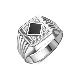 Кольцо Иллада - Серебро 925, Фианит (арт. с040571)