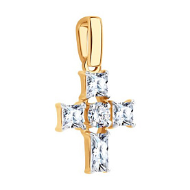 Подвеска Diamant - Золото 585, Фианит (арт. 51-130-02931-1)