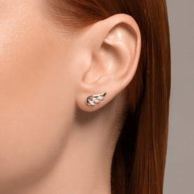 Серьги SOKOLOV - Серебро 925, Фианит (арт. 94026579)