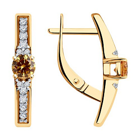 Серьги Diamant - Серебро 925, Фианит (арт. 93-120-01604-2)