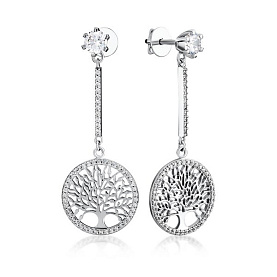 Серьги Галатея - Серебро 925, Фианит (арт. 3539.1)