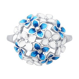 Кольцо SOKOLOV - Серебро 925, Эмаль (арт. 94014435)