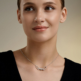 Колье SOKOLOV - Серебро 925, Фианит (арт. 94071356)