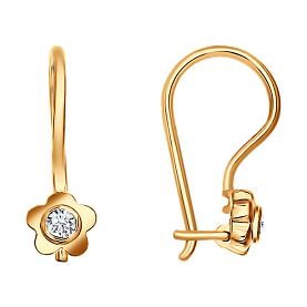 Серьги SOKOLOV - Серебро 925, Фианит (арт. 93020443)