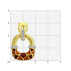 Подвеска Diamant - Серебро 925, Эмаль (арт. 93-130-00065-1)