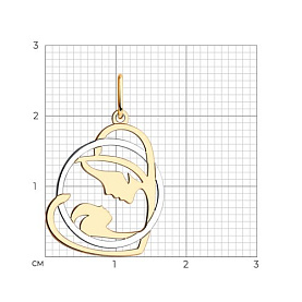 Подвеска Diamant - Золото 585 (арт. 51-130-01640-1)