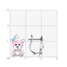 Серьги SOKOLOV - Серебро 925, Эмаль (арт. 94026769)